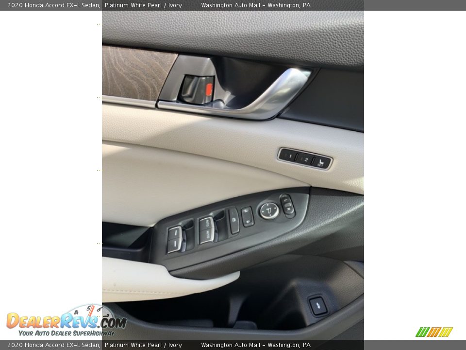 2020 Honda Accord EX-L Sedan Platinum White Pearl / Ivory Photo #11