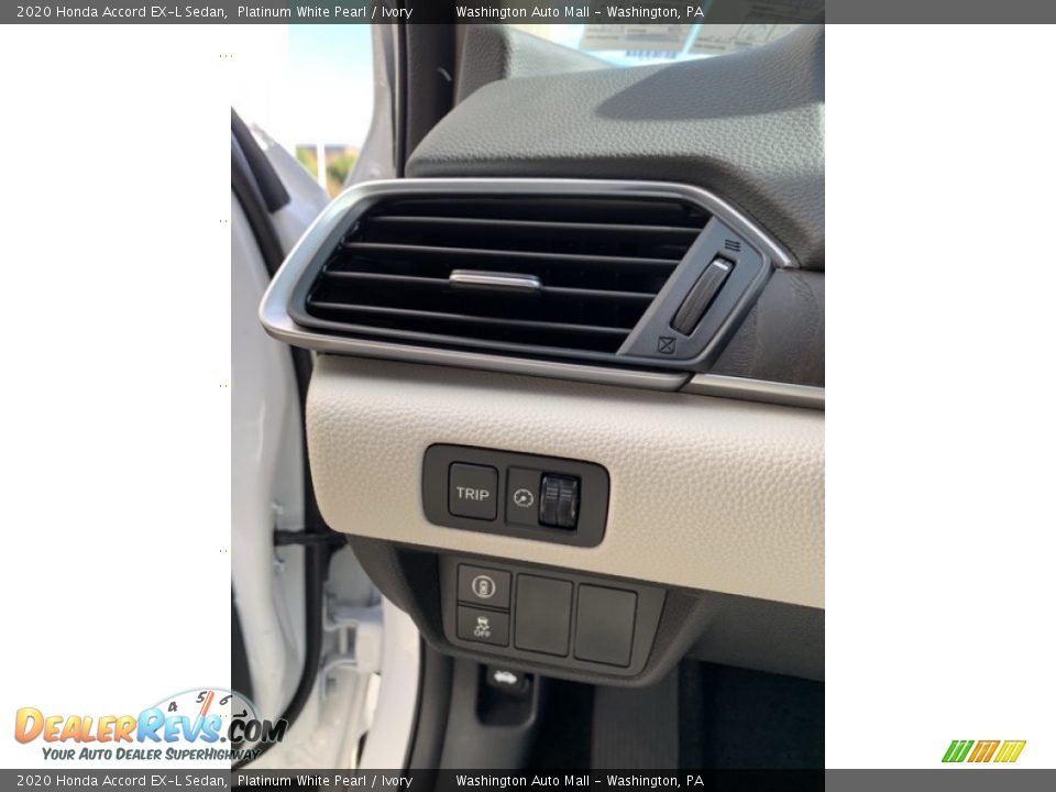 2020 Honda Accord EX-L Sedan Platinum White Pearl / Ivory Photo #12