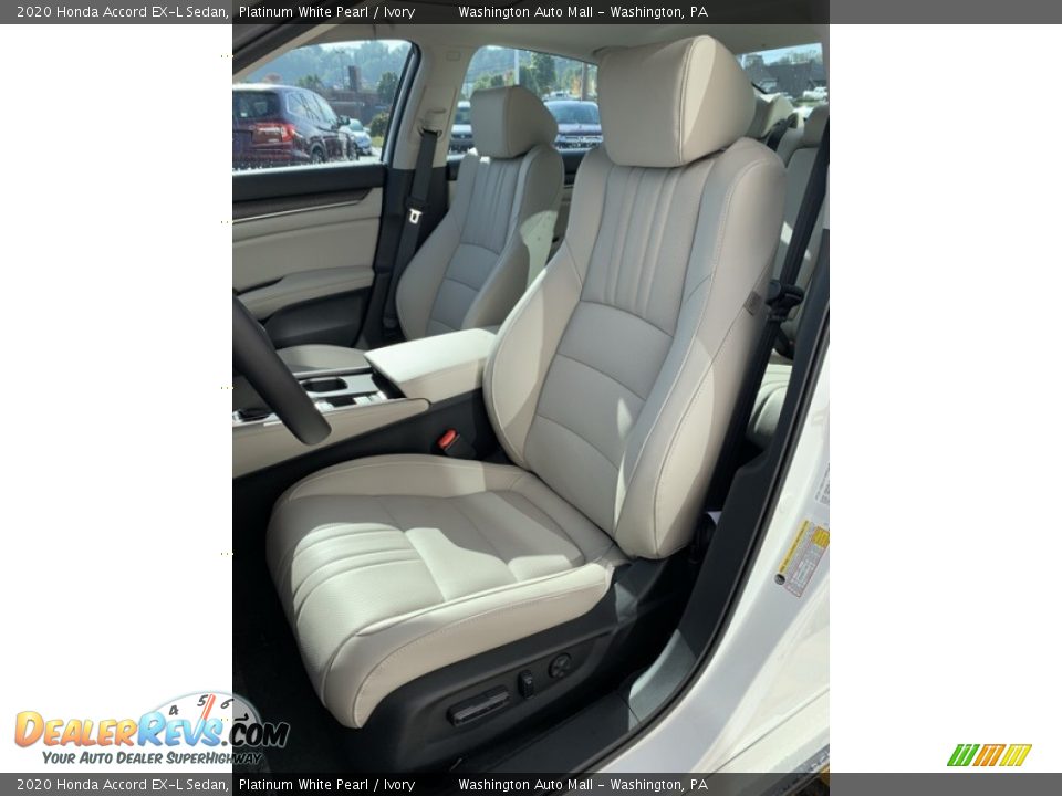 2020 Honda Accord EX-L Sedan Platinum White Pearl / Ivory Photo #14