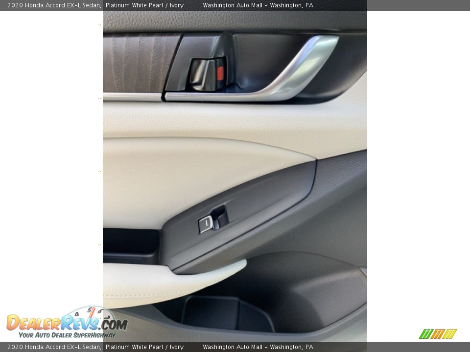 2020 Honda Accord EX-L Sedan Platinum White Pearl / Ivory Photo #17