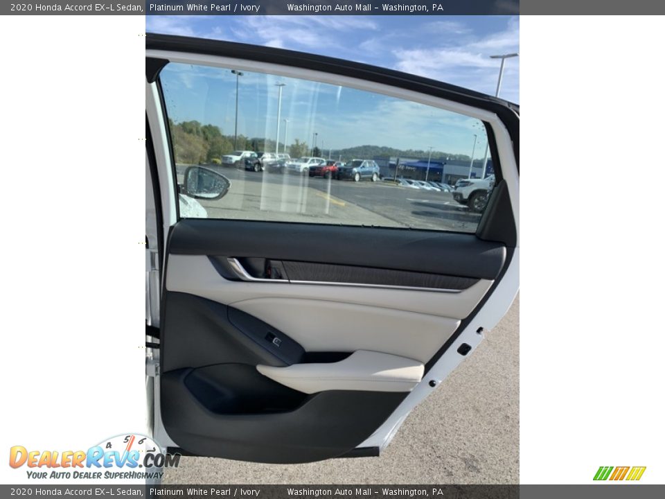 2020 Honda Accord EX-L Sedan Platinum White Pearl / Ivory Photo #22
