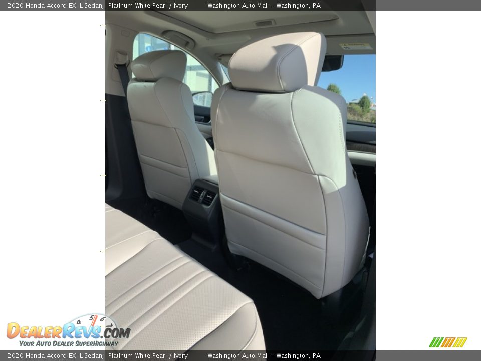 2020 Honda Accord EX-L Sedan Platinum White Pearl / Ivory Photo #24