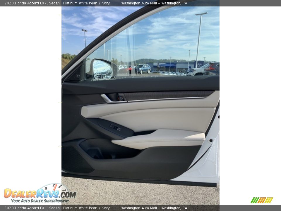 2020 Honda Accord EX-L Sedan Platinum White Pearl / Ivory Photo #25