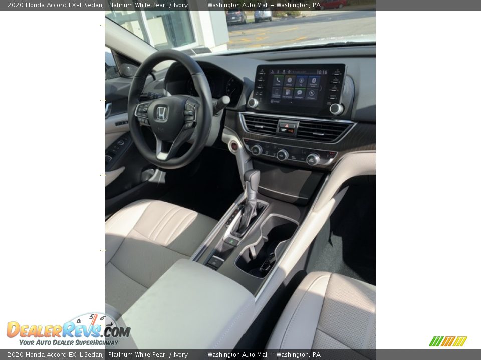 2020 Honda Accord EX-L Sedan Platinum White Pearl / Ivory Photo #27