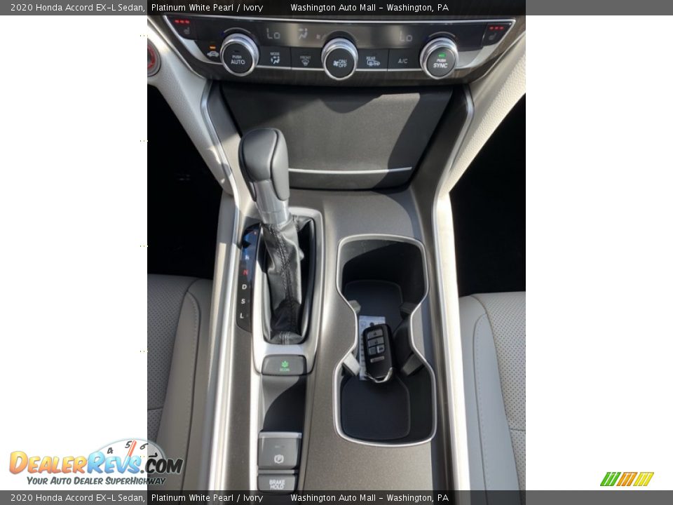 2020 Honda Accord EX-L Sedan Platinum White Pearl / Ivory Photo #33