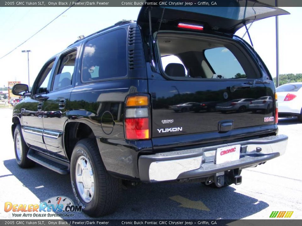 2005 GMC Yukon SLT Onyx Black / Pewter/Dark Pewter Photo #16