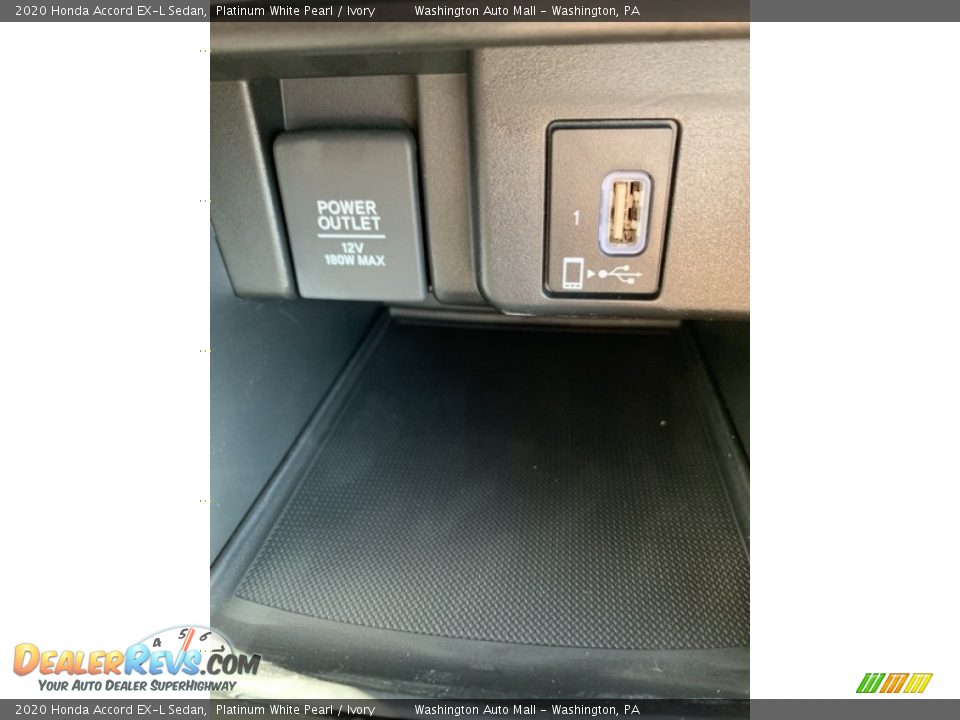 2020 Honda Accord EX-L Sedan Platinum White Pearl / Ivory Photo #36