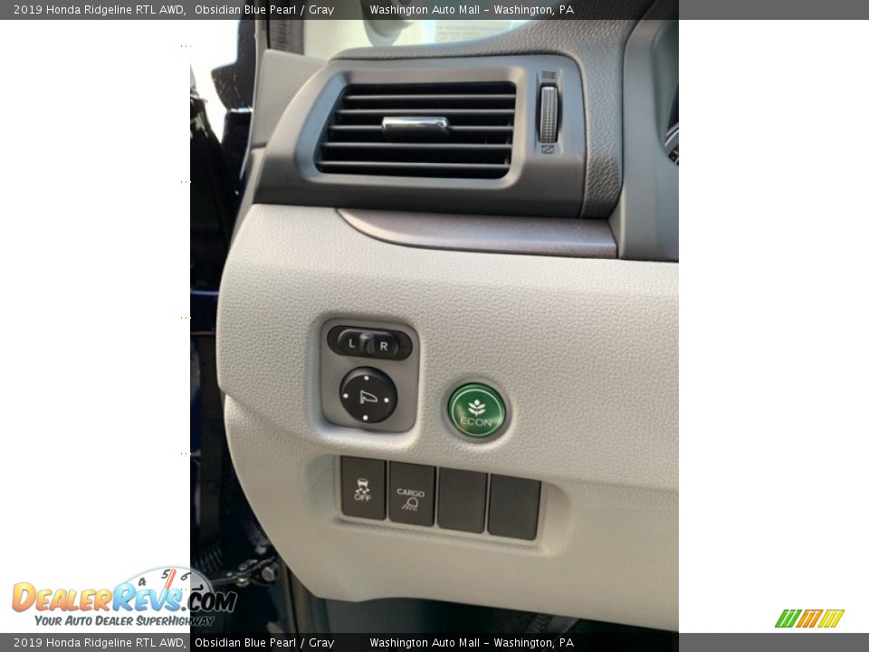 2019 Honda Ridgeline RTL AWD Obsidian Blue Pearl / Gray Photo #12