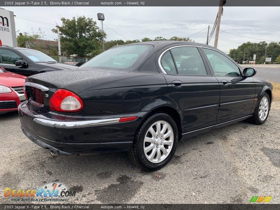 2003 Jaguar X-Type 2.5 Ebony Black / Charcoal Photo #3