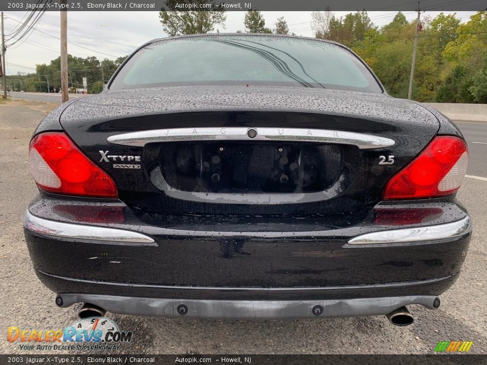 2003 Jaguar X-Type 2.5 Ebony Black / Charcoal Photo #4