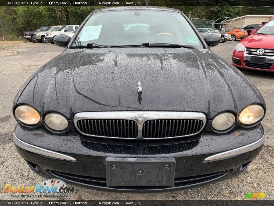 2003 Jaguar X-Type 2.5 Ebony Black / Charcoal Photo #8