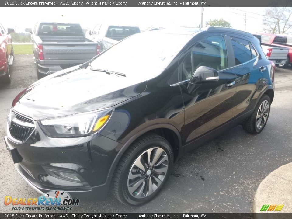 2018 Buick Encore Preferred II AWD Ebony Twilight Metallic / Ebony Photo #8