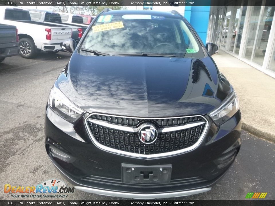 2018 Buick Encore Preferred II AWD Ebony Twilight Metallic / Ebony Photo #9