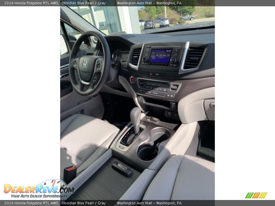 2019 Honda Ridgeline RTL AWD Obsidian Blue Pearl / Gray Photo #30