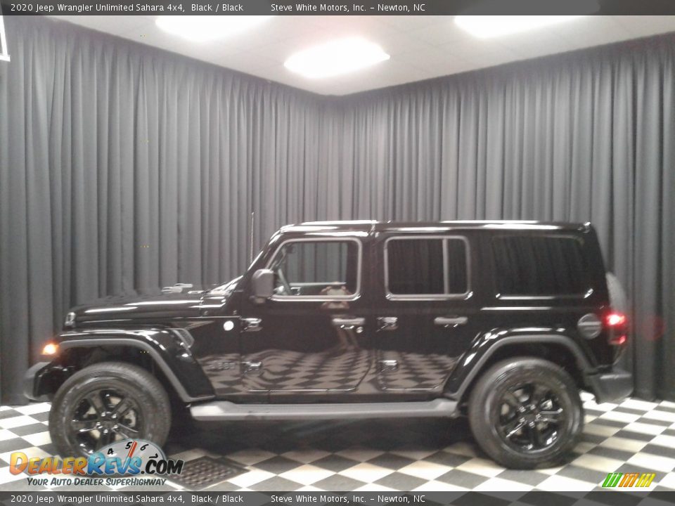 2020 Jeep Wrangler Unlimited Sahara 4x4 Black / Black Photo #1