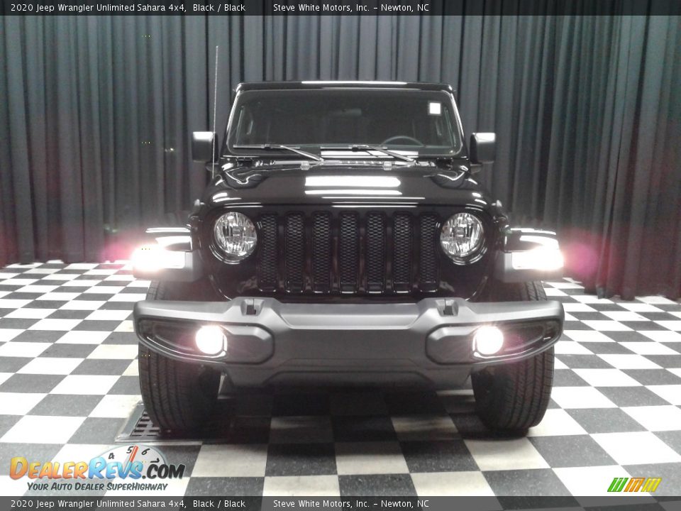 2020 Jeep Wrangler Unlimited Sahara 4x4 Black / Black Photo #3