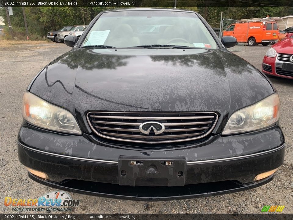 2002 Infiniti I 35 Black Obsidian / Beige Photo #8