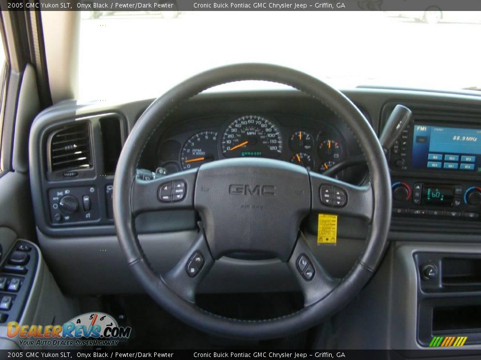 2005 GMC Yukon SLT Onyx Black / Pewter/Dark Pewter Photo #25