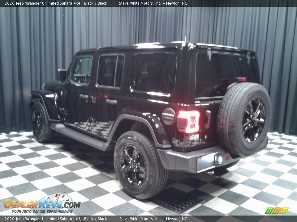 2020 Jeep Wrangler Unlimited Sahara 4x4 Black / Black Photo #8