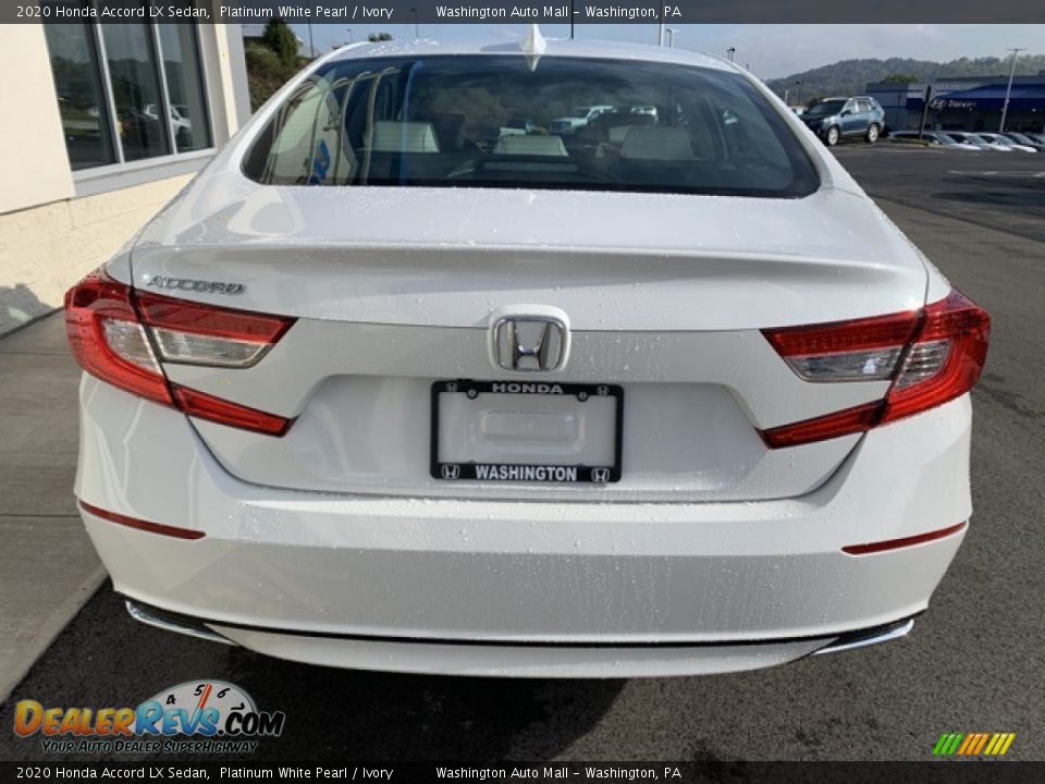 2020 Honda Accord LX Sedan Platinum White Pearl / Ivory Photo #6