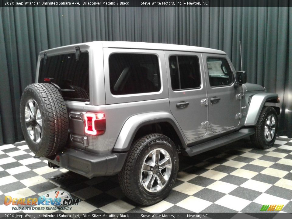 2020 Jeep Wrangler Unlimited Sahara 4x4 Billet Silver Metallic / Black Photo #6