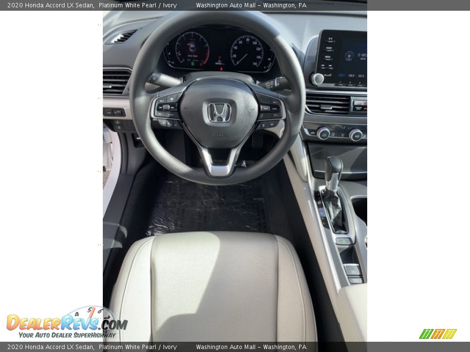 2020 Honda Accord LX Sedan Platinum White Pearl / Ivory Photo #13