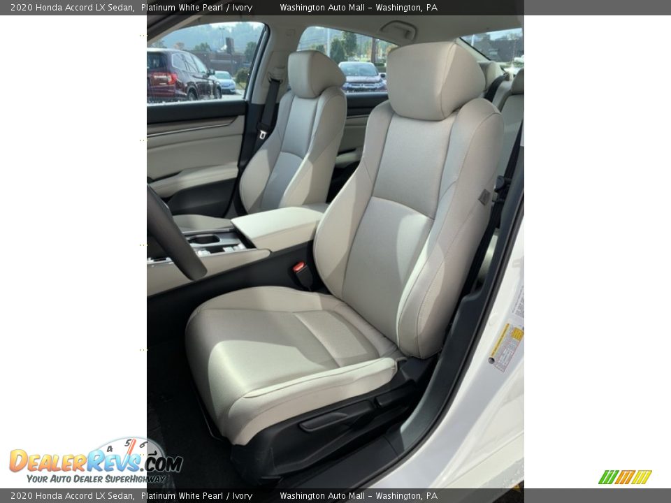 2020 Honda Accord LX Sedan Platinum White Pearl / Ivory Photo #14
