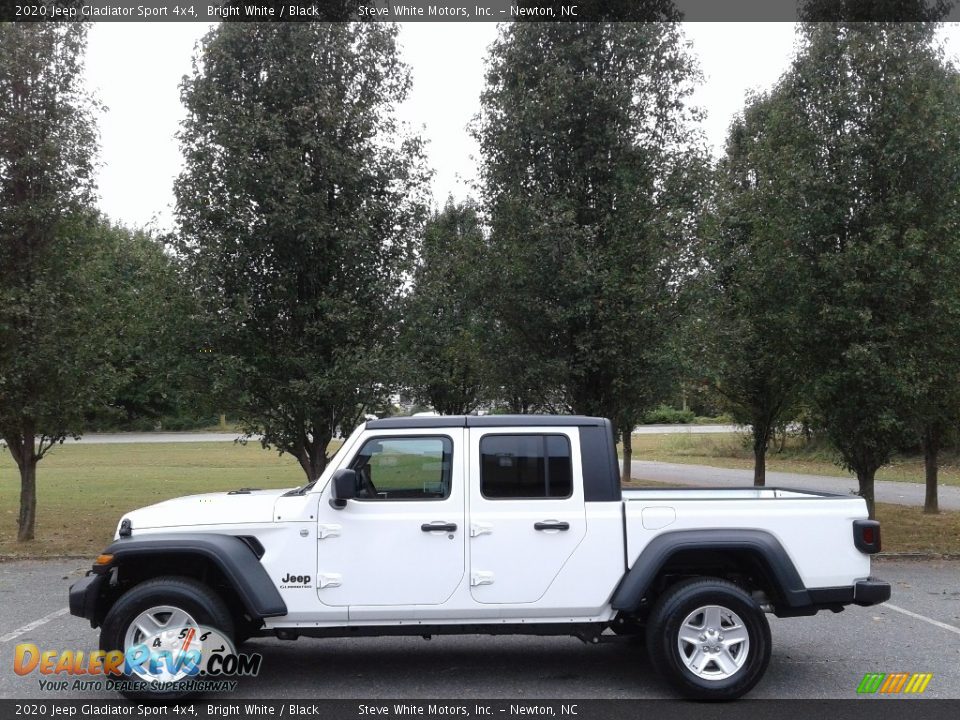 2020 Jeep Gladiator Sport 4x4 Bright White / Black Photo #1