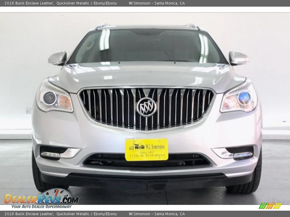 2016 Buick Enclave Leather Quicksilver Metallic / Ebony/Ebony Photo #2