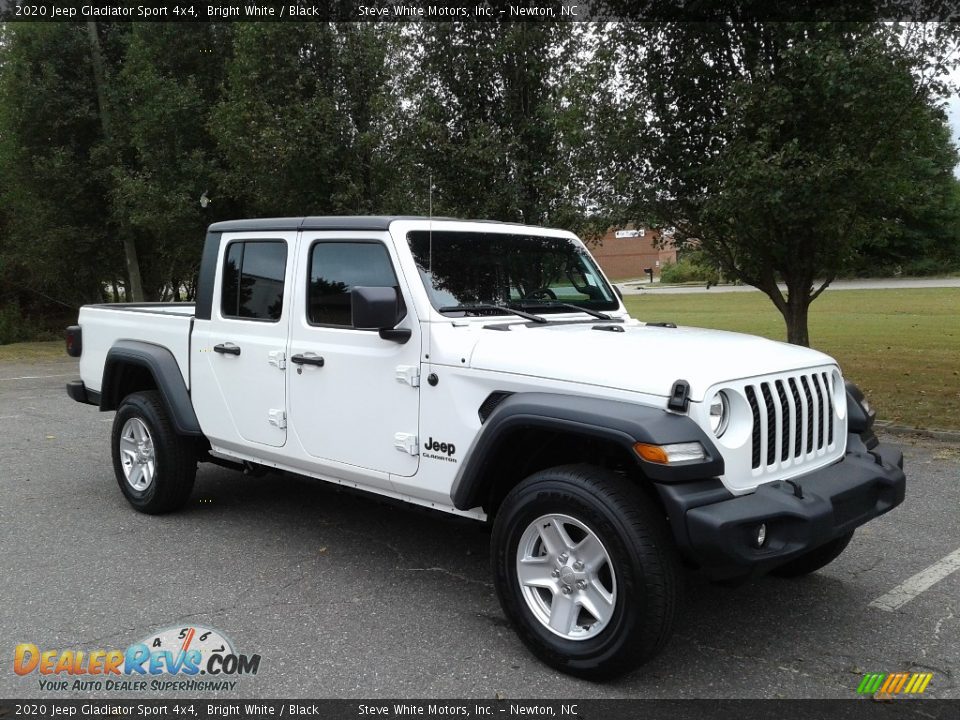 2020 Jeep Gladiator Sport 4x4 Bright White / Black Photo #4