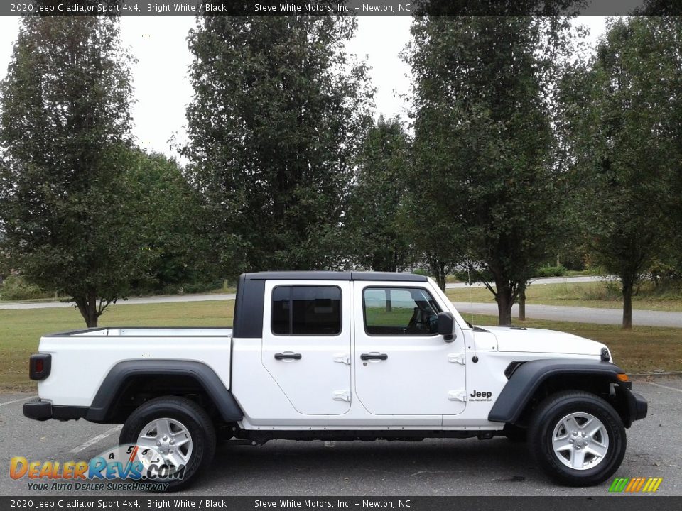 2020 Jeep Gladiator Sport 4x4 Bright White / Black Photo #5