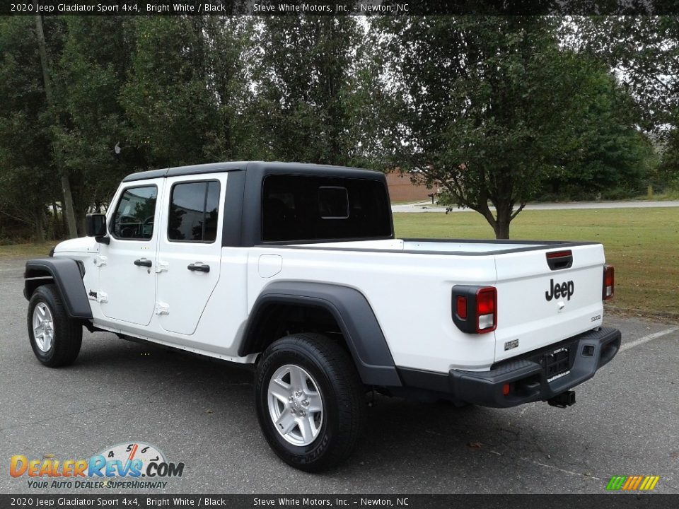 2020 Jeep Gladiator Sport 4x4 Bright White / Black Photo #8