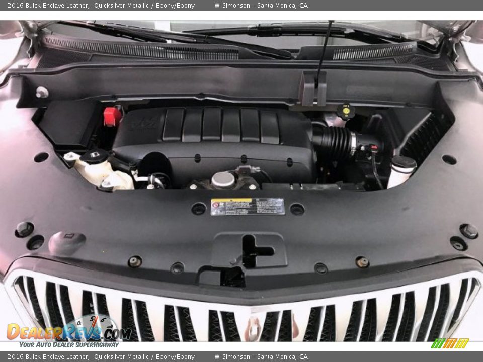 2016 Buick Enclave Leather Quicksilver Metallic / Ebony/Ebony Photo #9