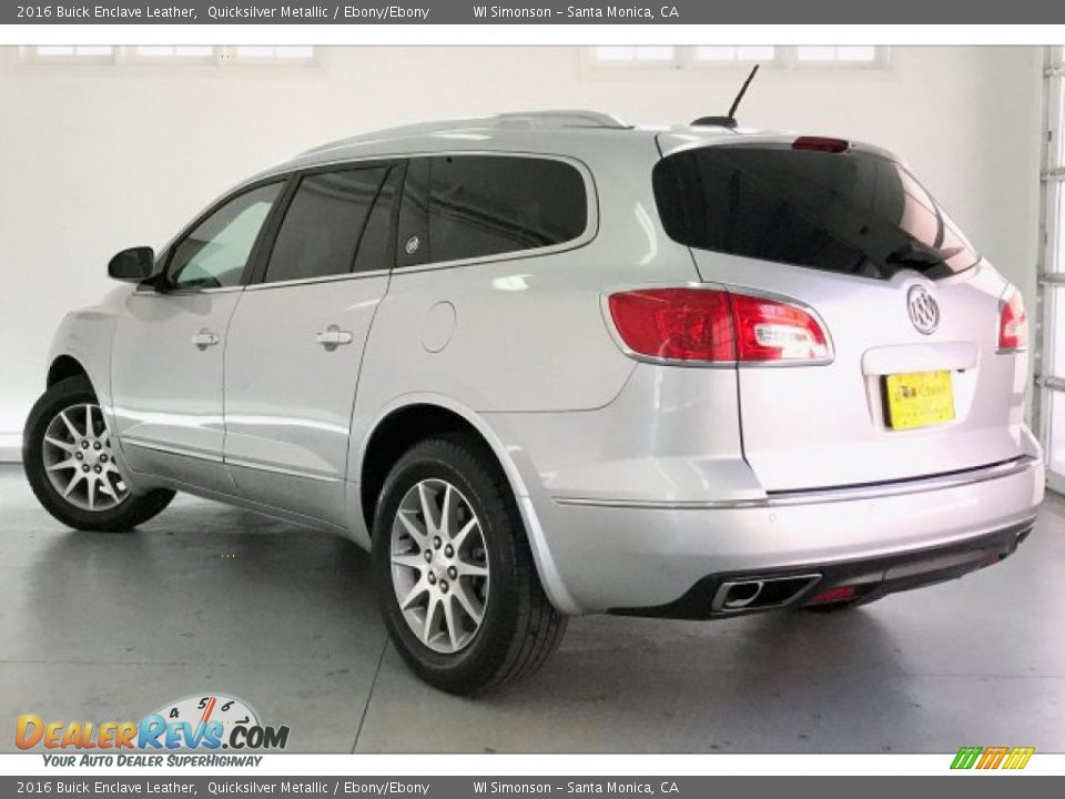 2016 Buick Enclave Leather Quicksilver Metallic / Ebony/Ebony Photo #10