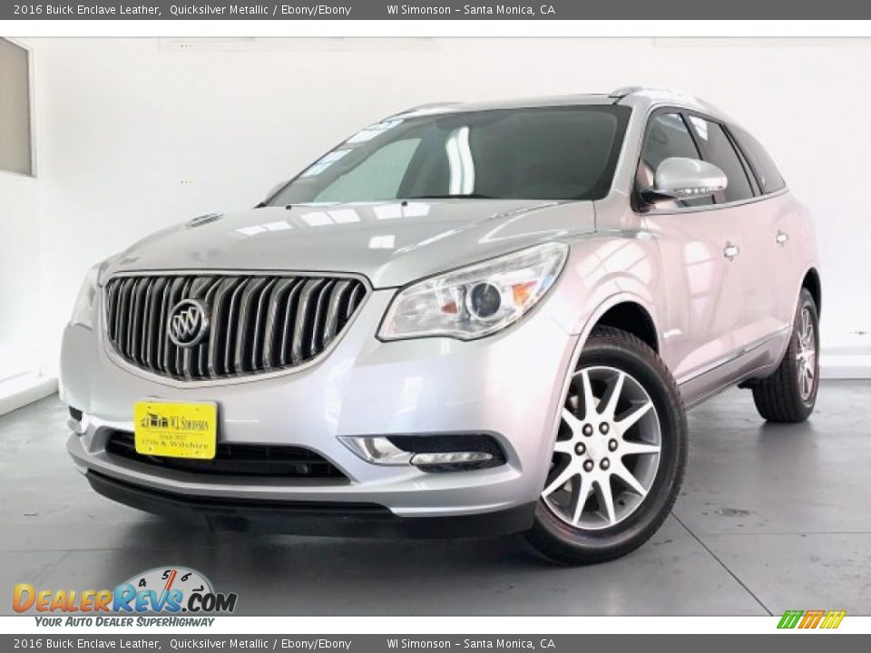 2016 Buick Enclave Leather Quicksilver Metallic / Ebony/Ebony Photo #12