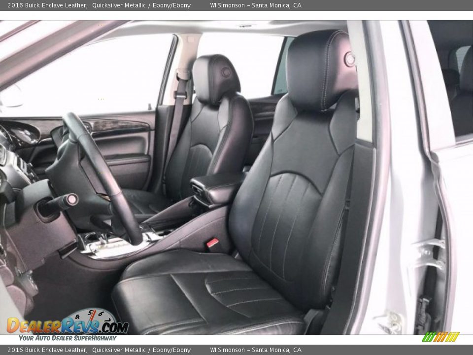 2016 Buick Enclave Leather Quicksilver Metallic / Ebony/Ebony Photo #14