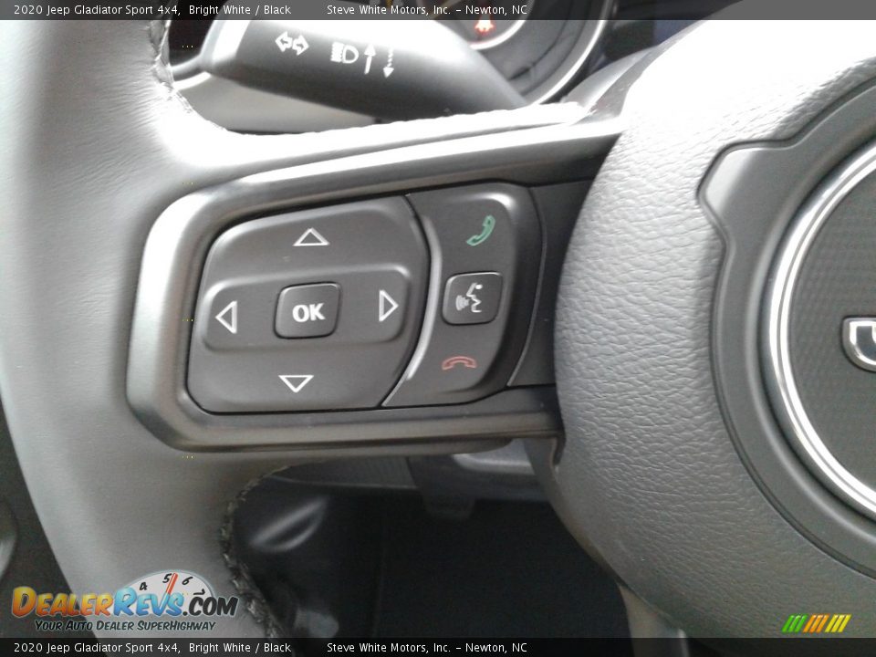 2020 Jeep Gladiator Sport 4x4 Bright White / Black Photo #17