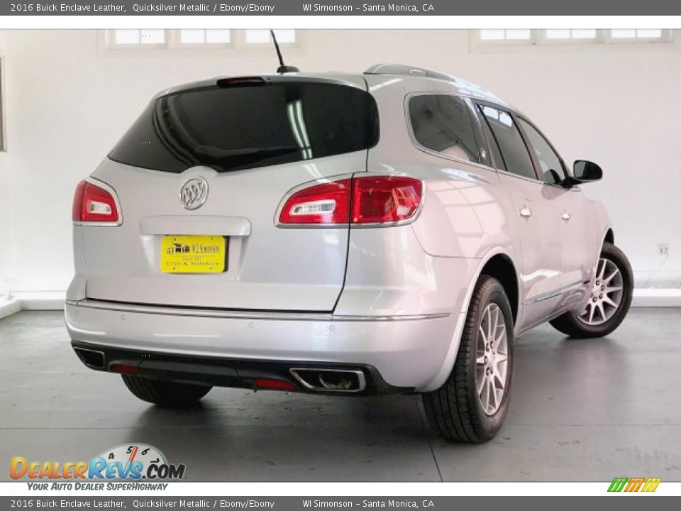 2016 Buick Enclave Leather Quicksilver Metallic / Ebony/Ebony Photo #16