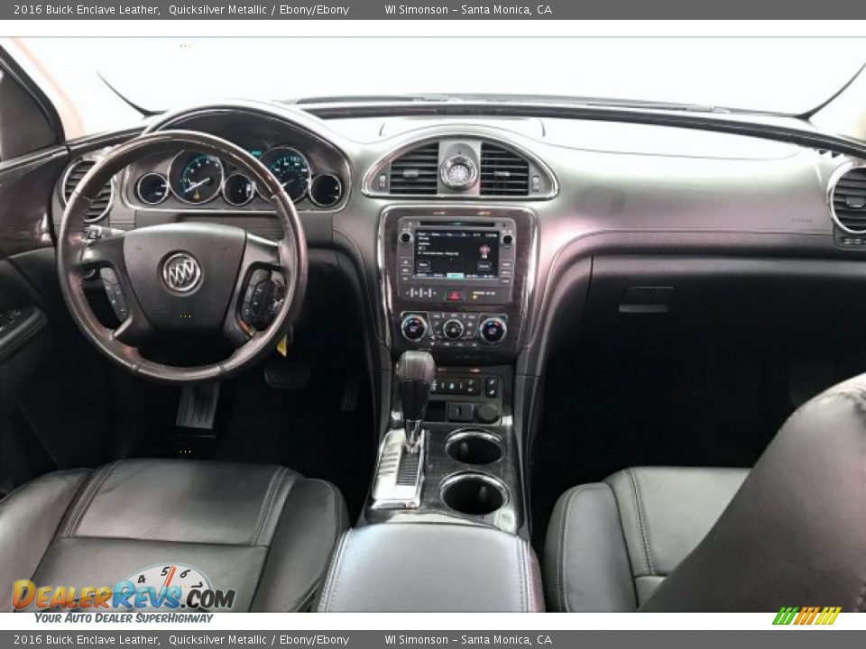 2016 Buick Enclave Leather Quicksilver Metallic / Ebony/Ebony Photo #17