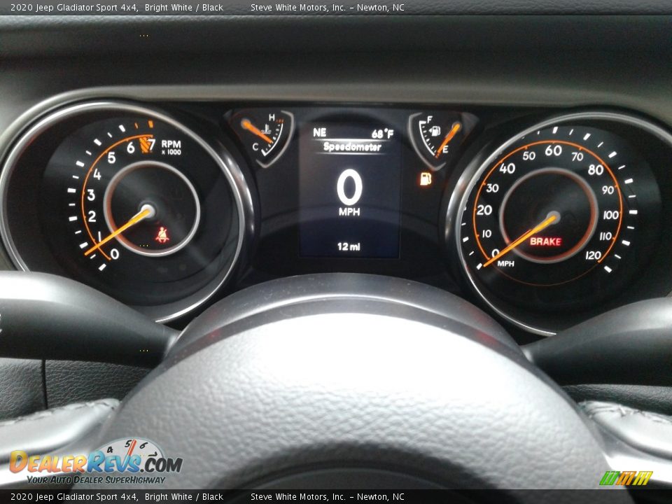 2020 Jeep Gladiator Sport 4x4 Bright White / Black Photo #19