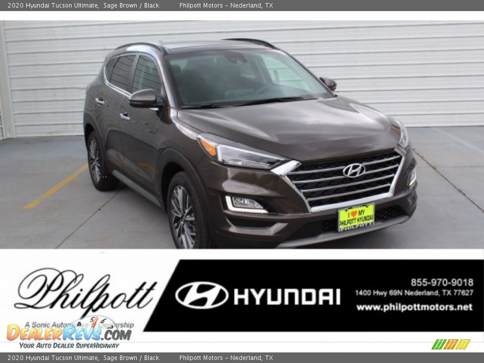 2020 Hyundai Tucson Ultimate Sage Brown / Black Photo #1