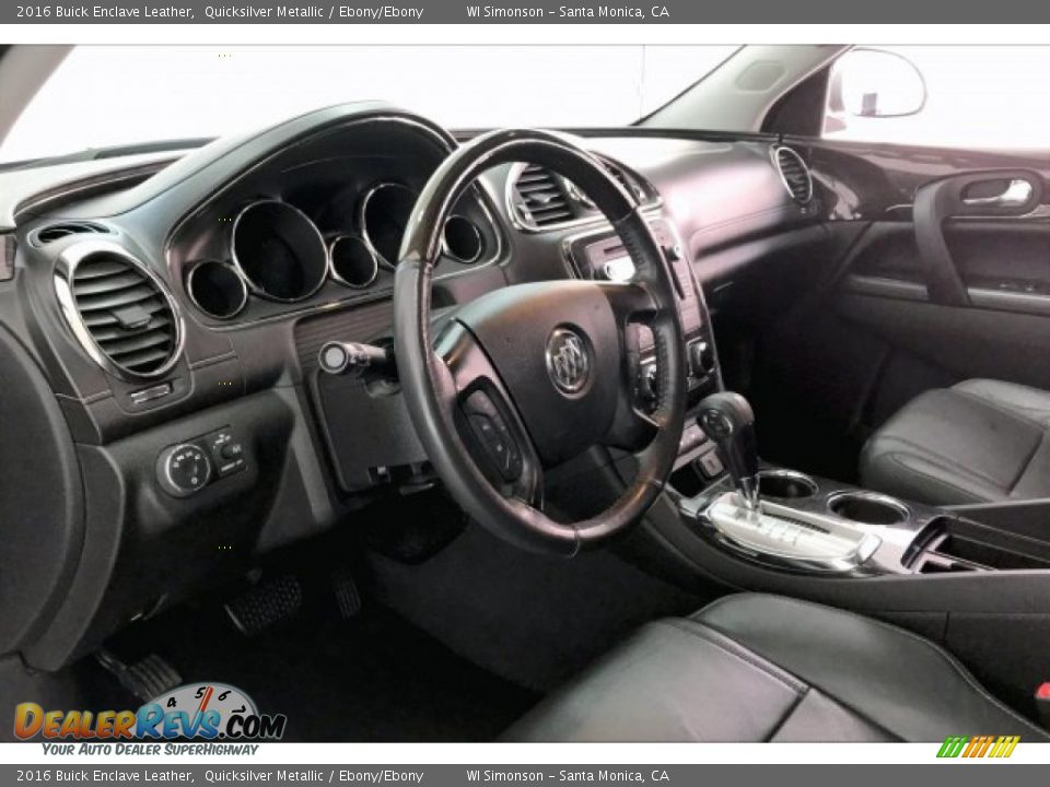 2016 Buick Enclave Leather Quicksilver Metallic / Ebony/Ebony Photo #22