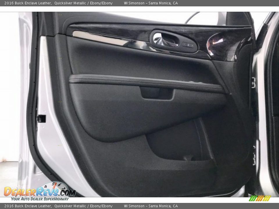 2016 Buick Enclave Leather Quicksilver Metallic / Ebony/Ebony Photo #25