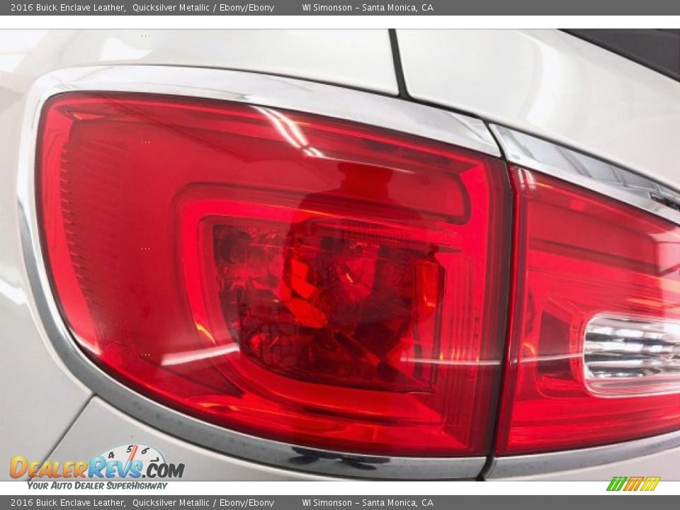 2016 Buick Enclave Leather Quicksilver Metallic / Ebony/Ebony Photo #26