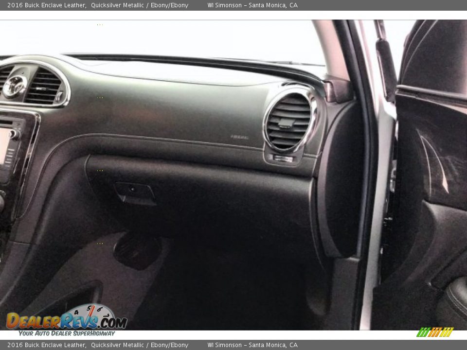 2016 Buick Enclave Leather Quicksilver Metallic / Ebony/Ebony Photo #27