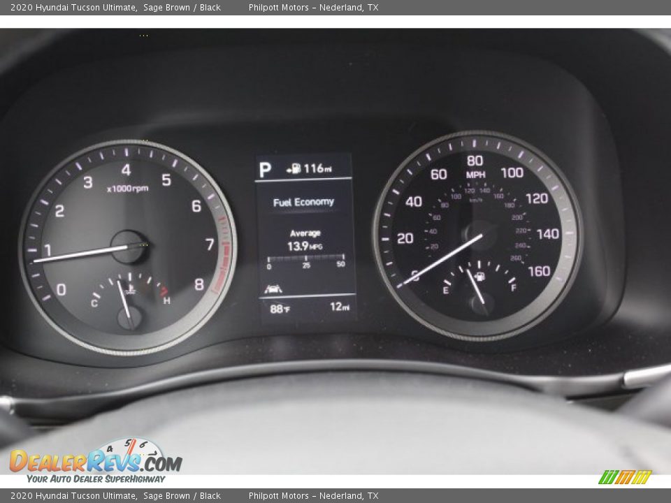 2020 Hyundai Tucson Ultimate Sage Brown / Black Photo #14