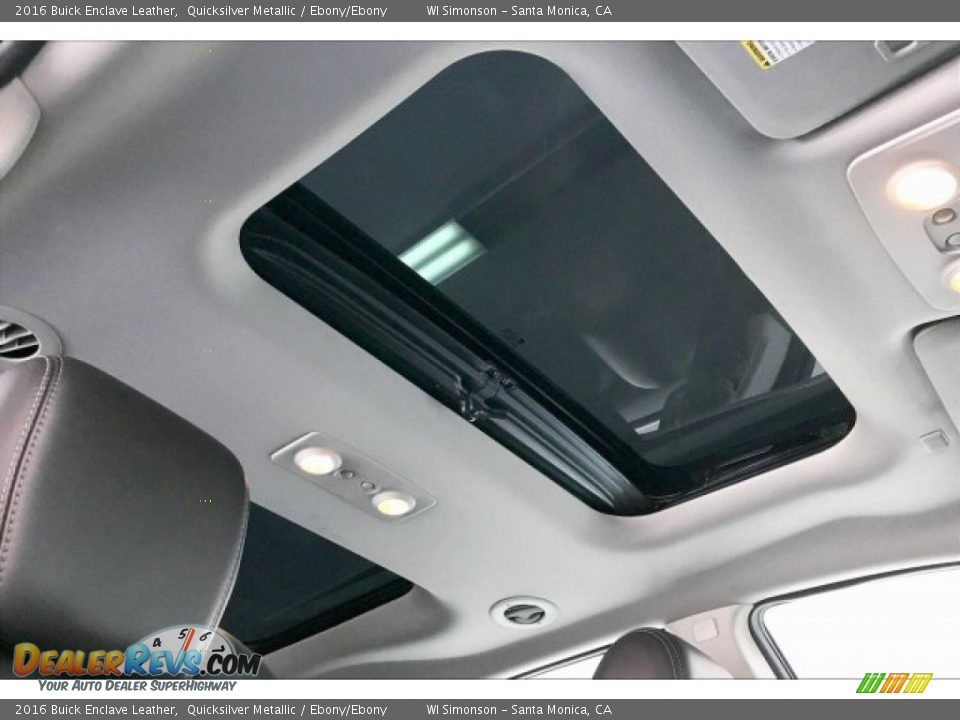 2016 Buick Enclave Leather Quicksilver Metallic / Ebony/Ebony Photo #28