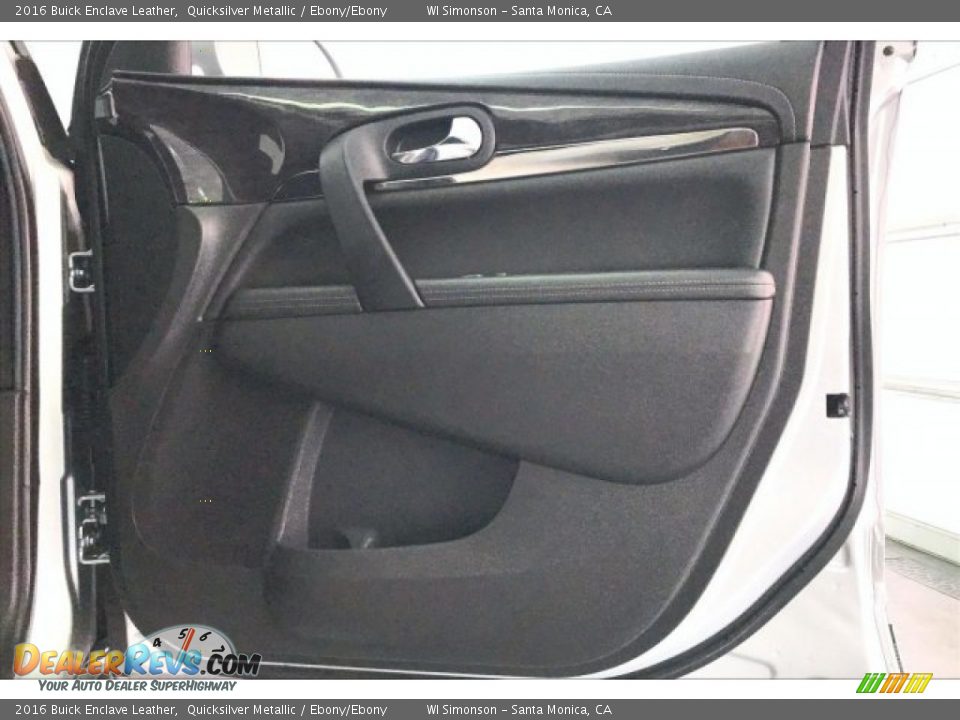 2016 Buick Enclave Leather Quicksilver Metallic / Ebony/Ebony Photo #29