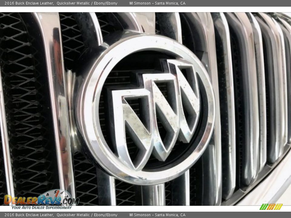 2016 Buick Enclave Leather Quicksilver Metallic / Ebony/Ebony Photo #32