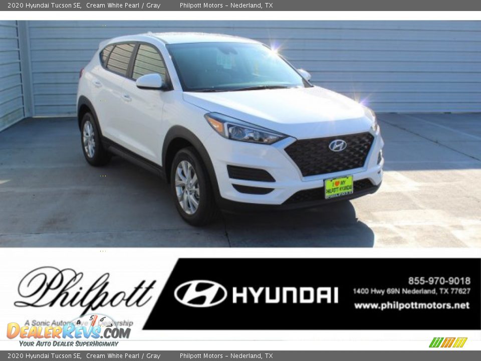 2020 Hyundai Tucson SE Cream White Pearl / Gray Photo #1